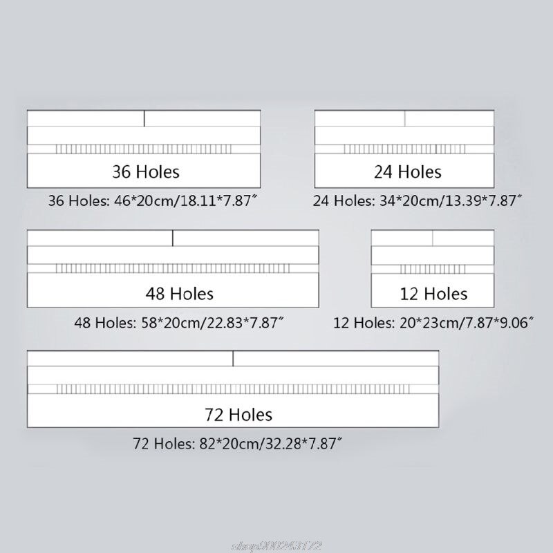 12/24/36/48/72 Gaten Canvas Roll Up Pen Gordijn Potlood Bag Case Make-Wrap Houder Opslag pouch Jy6 21