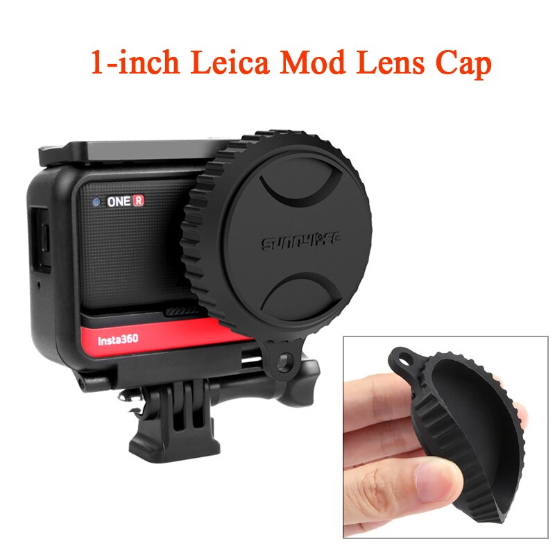 Accesorios para Insta360 One R, funda de silicona para lente de Cámara de Acción panorámica, carcasa impermeable, conjunto de Protección deportiva 4K: Leica lens cap