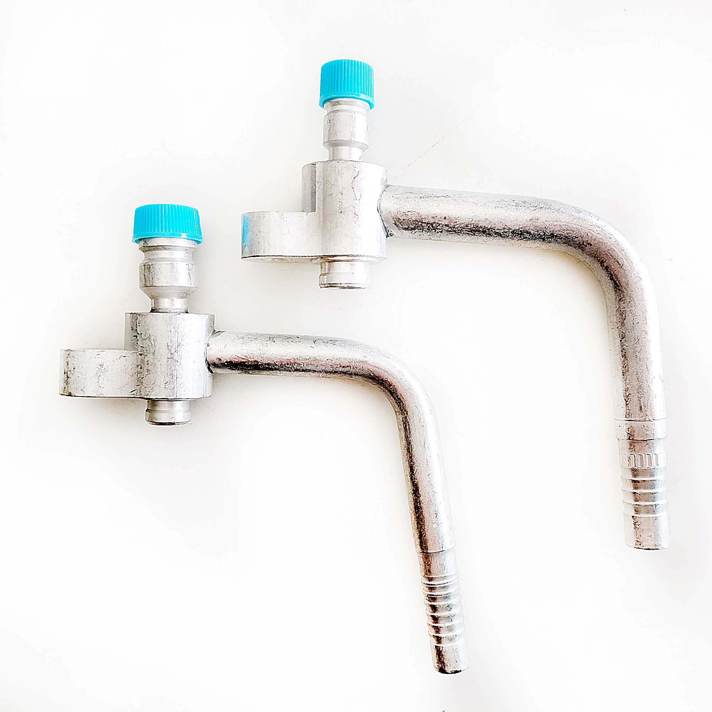 2pcs Automotive Air Conditioning Compressor High And Low Pressure Plate Pipe Joint AC Hose Aluminum Fittings For 96 R12 R134a: R12
