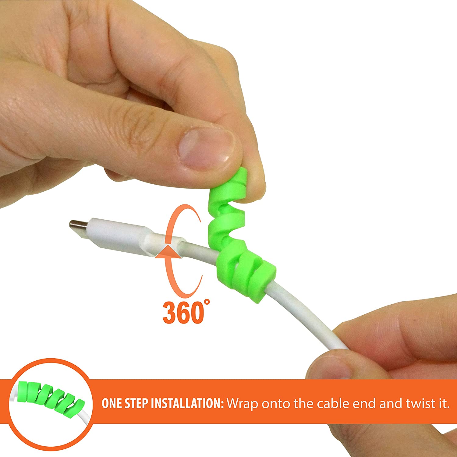 Flexible Spiral Charging Cable Protector Wire Cord Organizer Silicone Tube Charger Saver for iPhone iPad MacBook USB Cell Phones