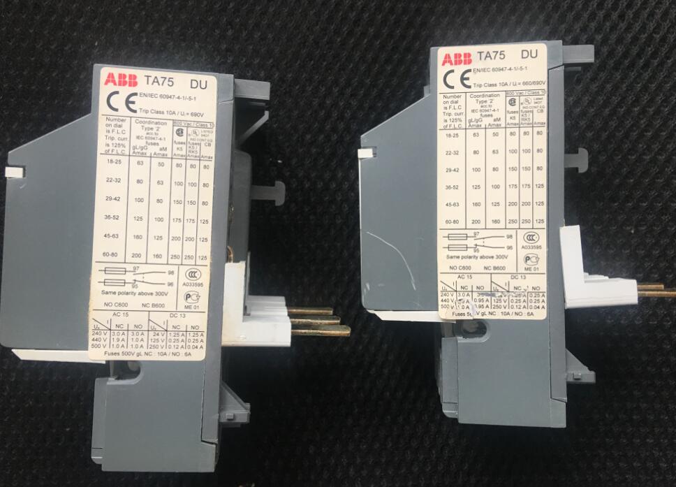 Verwendet Gute Zustand ABB TA75DU 45-63A