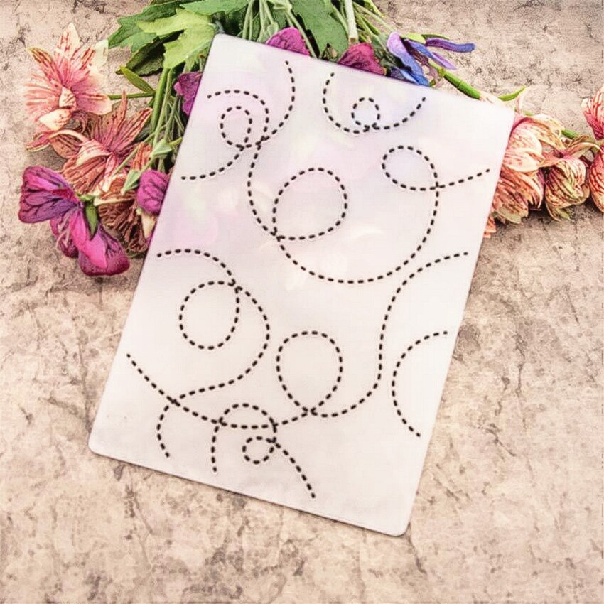 plastic dotted line craft card making paper card album wedding decoration clip Embossing folders