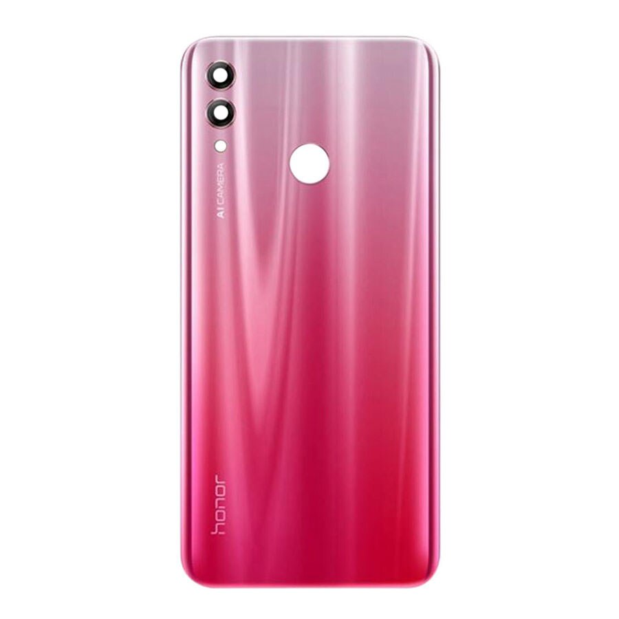 For Huawei Honor 10 Lite Back Battery Cover Rear Housing Door Case for Honor 10 Lite Battery Cover With Camera Lens Replacement: GradientRed W Lens