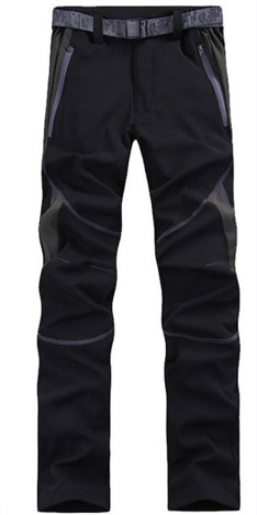 MAZEROUT 3XL homme été pêche pantalon randonnée pantalon hommes plein air Trekking respirant séchage rapide camping pantalon grande taille P21: Black gray stripe / XXXL