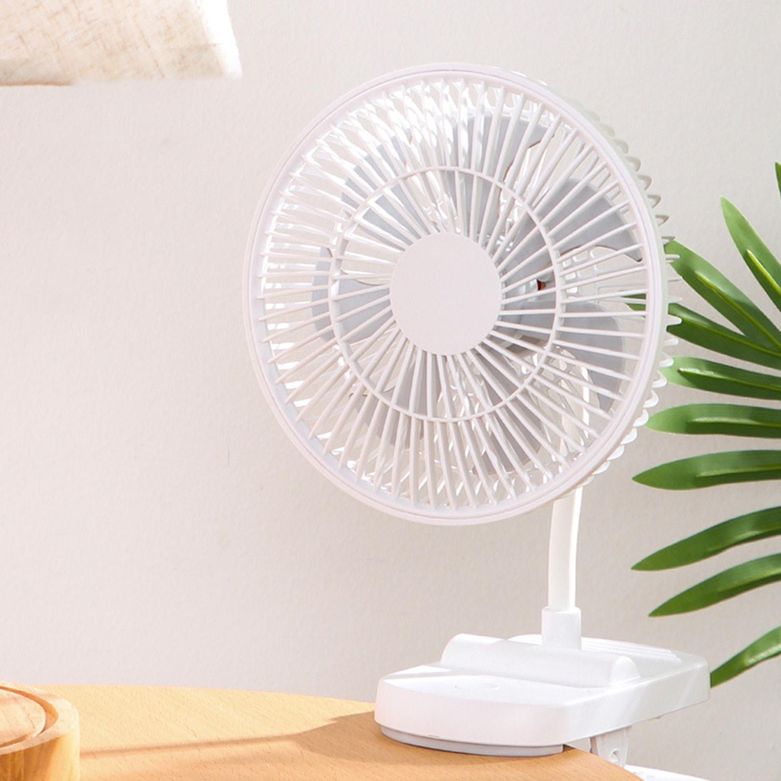 Clip On Fan Portable Cooling Fan Stroller Fan 4 Speeds Small Clip &amp; Desk Fan