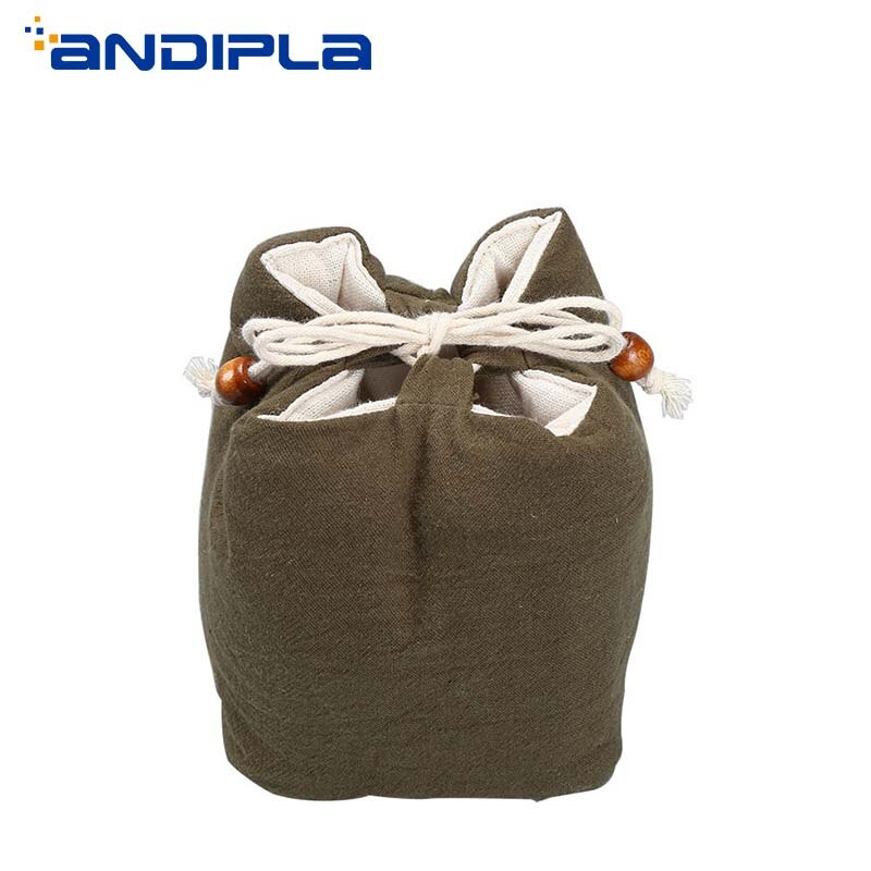 Japanese Style Portable Travel Tea Set Teaware Storage Bag For 1 Teapot 3 Teacup / 4 Tea Cups Outdoor Quick Cup Handbag Package
