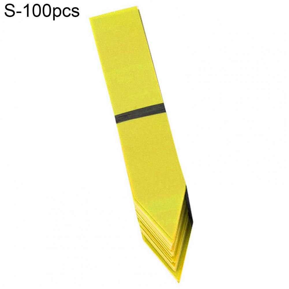 40%HOT100 Pieces Of Garden Potted Plant Classification Labels Waterproof Multi-Purpose PVC Flowerpot Plant Labels For Gardening: M / Yellow