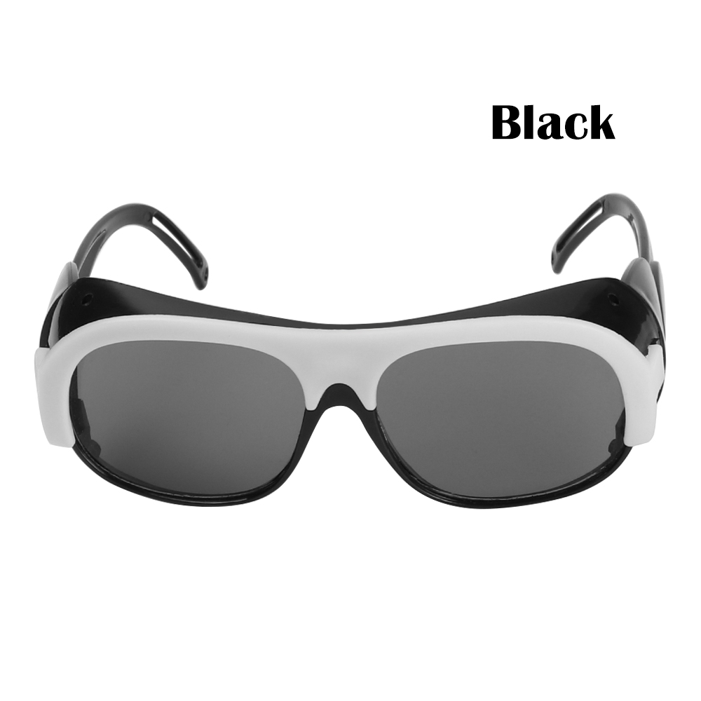 IN Stock Protective Safety Goggles Anti Spatter Welding Glasses Dust-proof Waterproof Flat Light Windscreen Labor Eye Protector: black