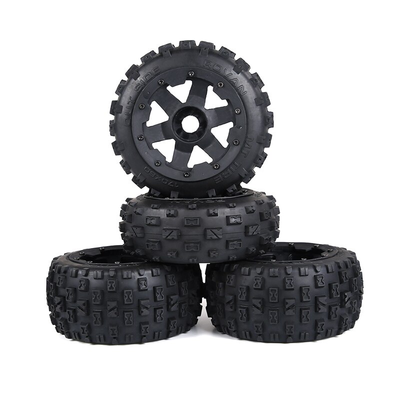 Pcmos-neumáticos de Baja 5B para coche, rueda trasera todoterreno, perilla, compatible con HPI Racing King, Motor Rovan Buggy , 2 uds.