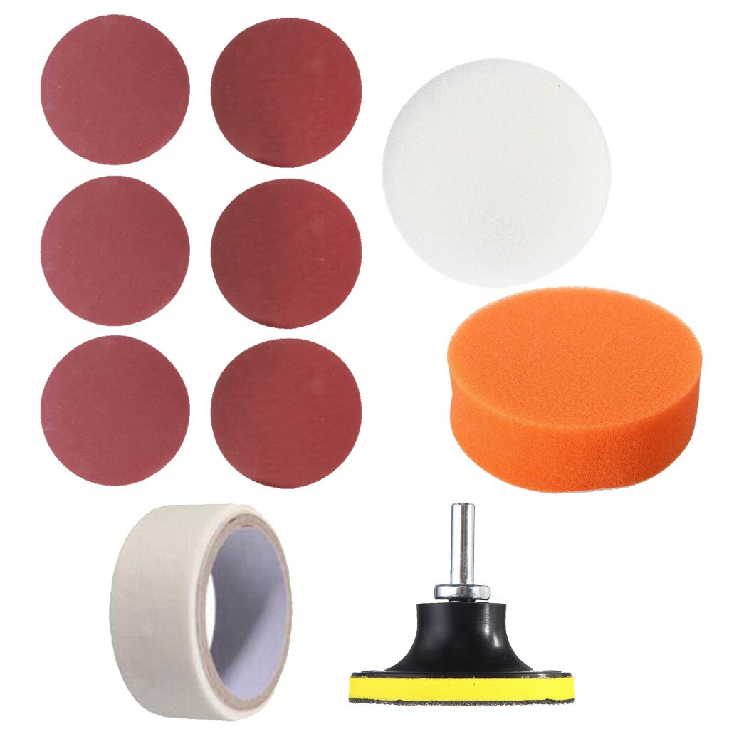 Universal Car Vehicle Headlight Lamp Lens Clean Polishing Tool Kit