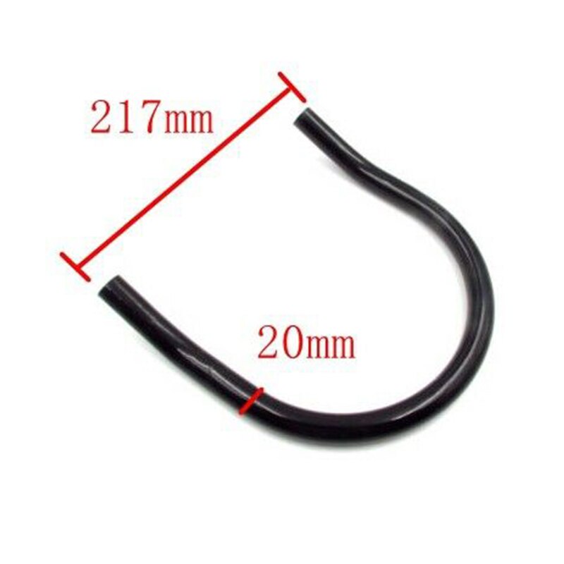 Montaje de soporte de montaje de marco de asiento trasero de motocicleta montaje de aro de bucle (210mm curvado)