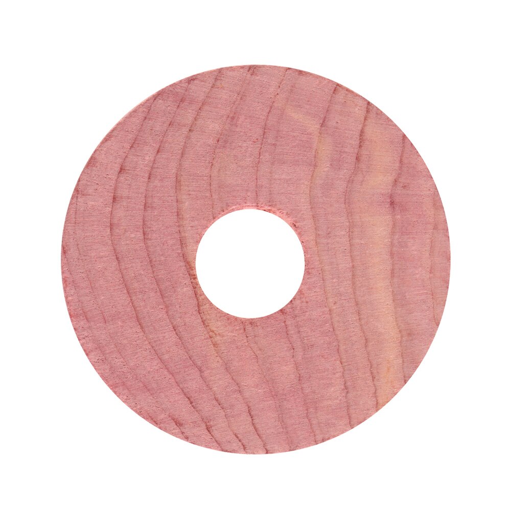 20pcs Cedar Block Chic Stylish Cedar Wood Circular Ring Wooden Round Chips Mothproof Wardrobe Cedar Chip Fragrant Block