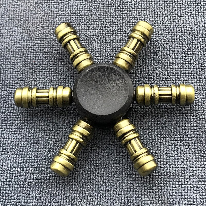 Fidget Spinner Brass Color Zinc Alloy Metal Exterior Smoothstress reliever Toys For Children Adult: 17