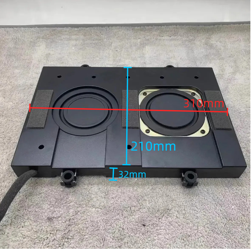 4 " tum för harman ultratunn passiv subwoofer djup bas för hemmabio bil gör-det-själv smal 5 ohm premiumljud 310 x 210mm