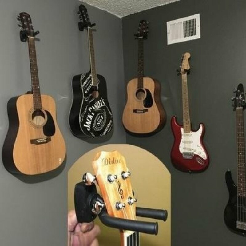 1 pc guitarra instrumentos guitarras ganchos pared gancho soporte pantalla Guitare Accesorios