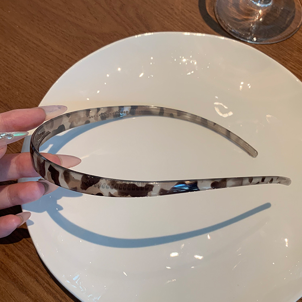 Nueva gafas de sol forma de marco diademas acrílicas para mujeres diadema dentada aro de pelo antideslizante accesorios para el cabello de: Lavanda