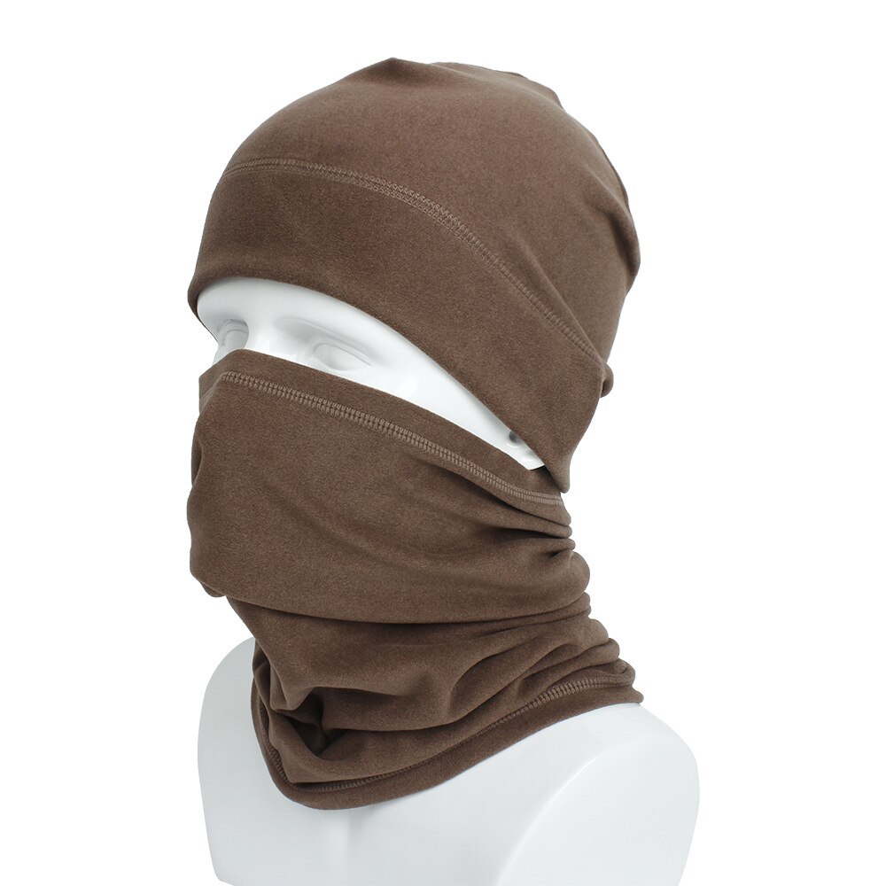 Koldt vejr balaclava ski maske, vandtæt og vindtæt fleece termisk ansigtsmaske, cykel motorcykel hals varmere hætte: 9 brune
