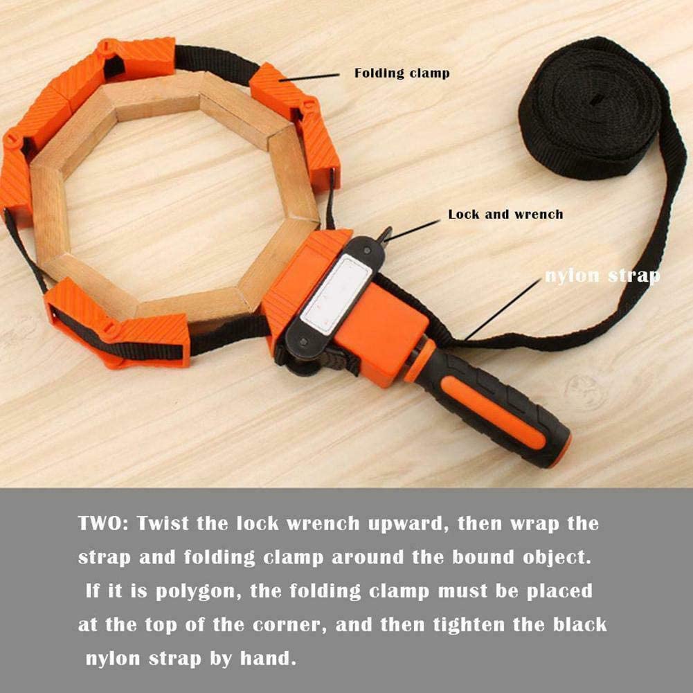 Multifunktions Gürtel Spann Werkzeug Holz Schnell Verstellbare Band Klemme polygonal Clip 90 Grad Rechtwinklig Ecke Gurt Clip