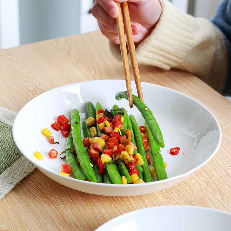 White Ceramic Plate Bone China Dishes