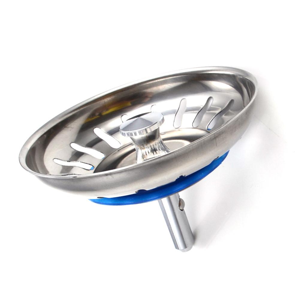 Roestvrijstalen Keuken Gootsteenzeefje Stopper Afval Plug Sink Filter Filtre Lavabo Badkamer Haar Catcher Wastafel Accessoires