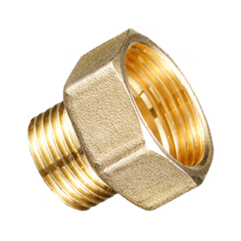 Adaptador de cobre de 1/8 ", 3/8", 1/2 ", 3/4", macho y hembra, Conector de conector de tuberías de latón reductor, adaptador de Gas y aire, presión de agua y combustible