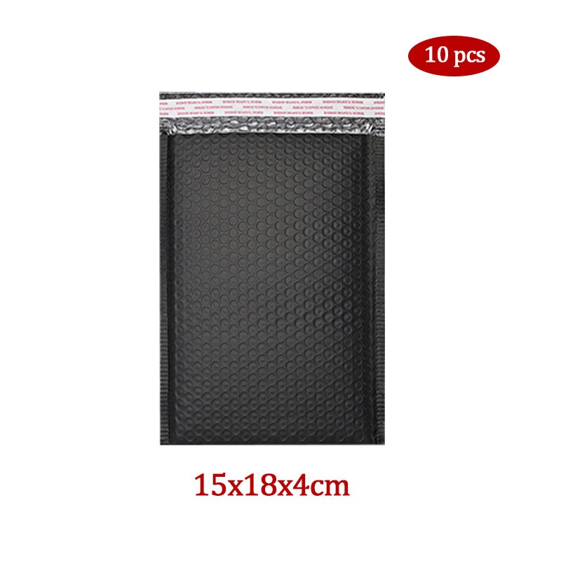 Matte Black Waterproof Self Seal Bubble Mailer Padded Envelope Mailing Packaging Courier Bags for Phone Book Clothing: Style 2