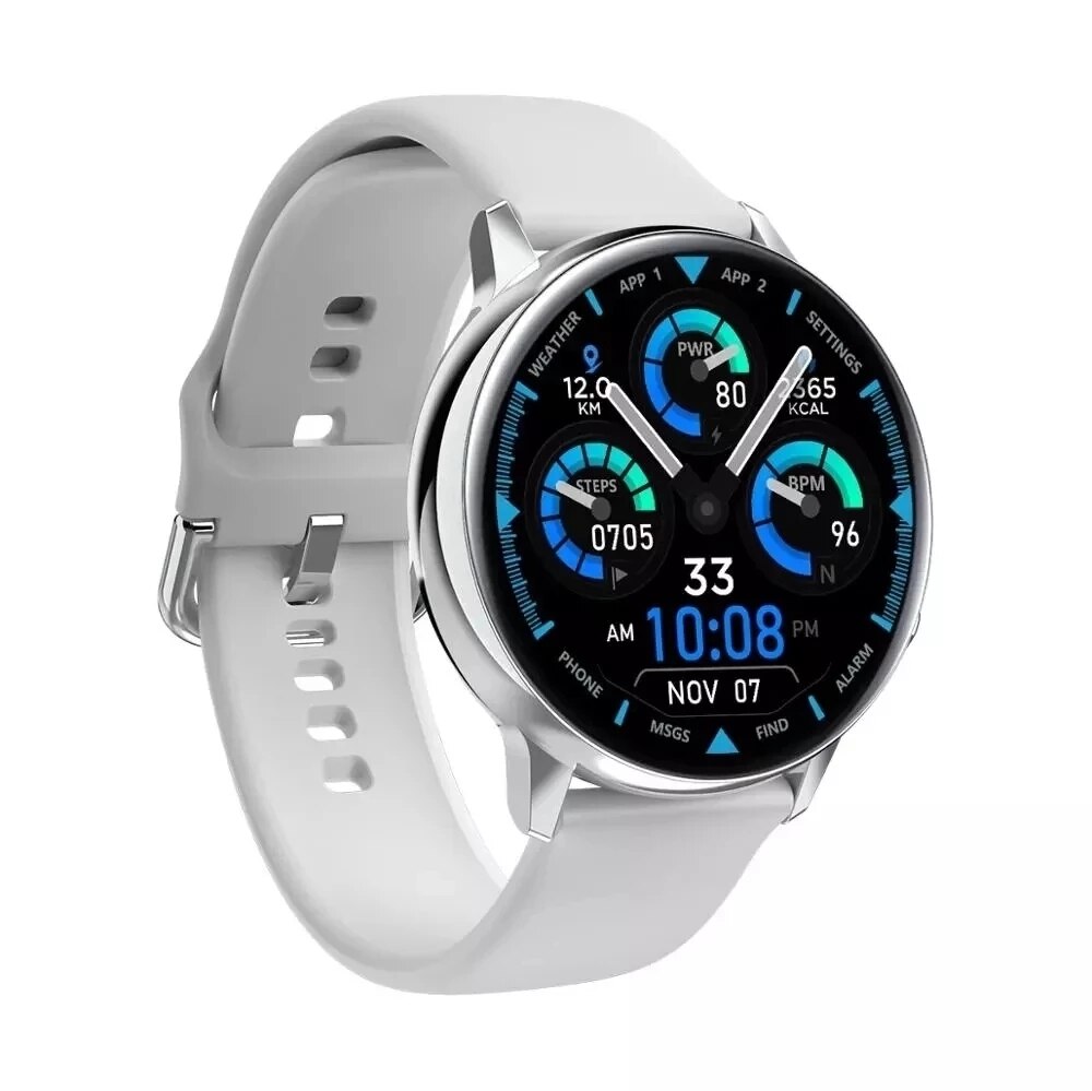 Youpin Mijia S20 Horloges Mannen Horloges Vrouwen Horloges Lichaamstemperatuur Detection Waterdichte Smart Watch Clippers: WHITE