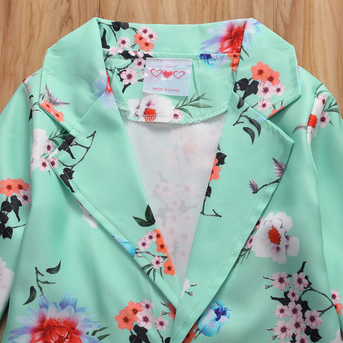 New Children's Girls Floral Coat + Shorts Two-piece Suit Kids Suit Clothes Sets 9M-5Years