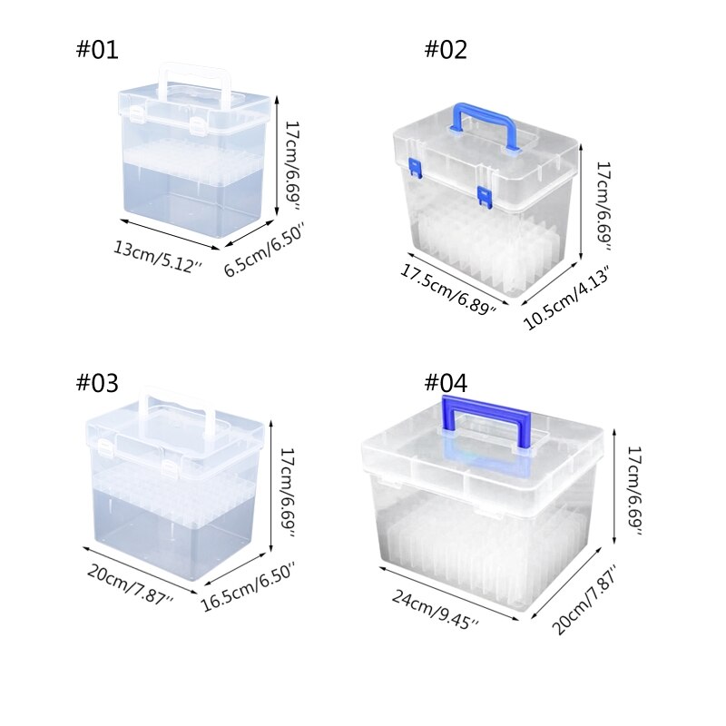 Transparent Marker Pens Storage Box Container Art Craft Tray Office Desk Organizor Home School Students Study Supply Y98A