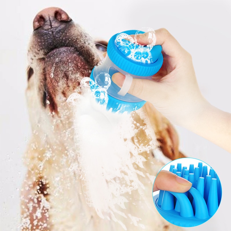 Huisdier Massage Borstel Kam Siliconen Haar Grooming Hond Bad Borstel Massage Cleaning Tool Honden Katten Douche Huisdieren Levert Accessoires