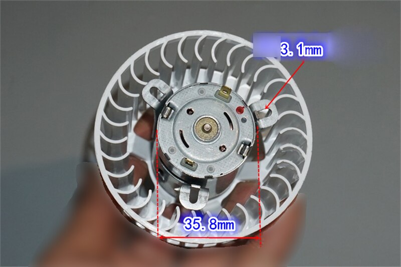 5500rpm 12V-18V Large flow turbine fan air blower with Japan Mabuchi rs-545 motor
