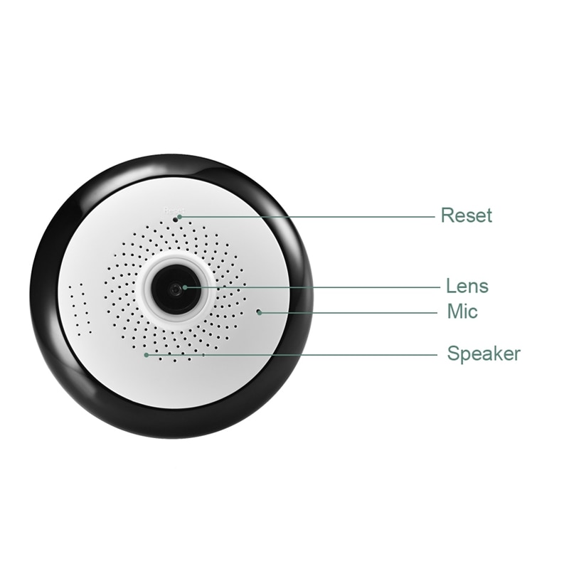 Ip Kamera Fisheye Panorama Kamera 1,3 Millionen Pixel Runde kabellos Heimat Netzwerk Kamera Eu Stecker