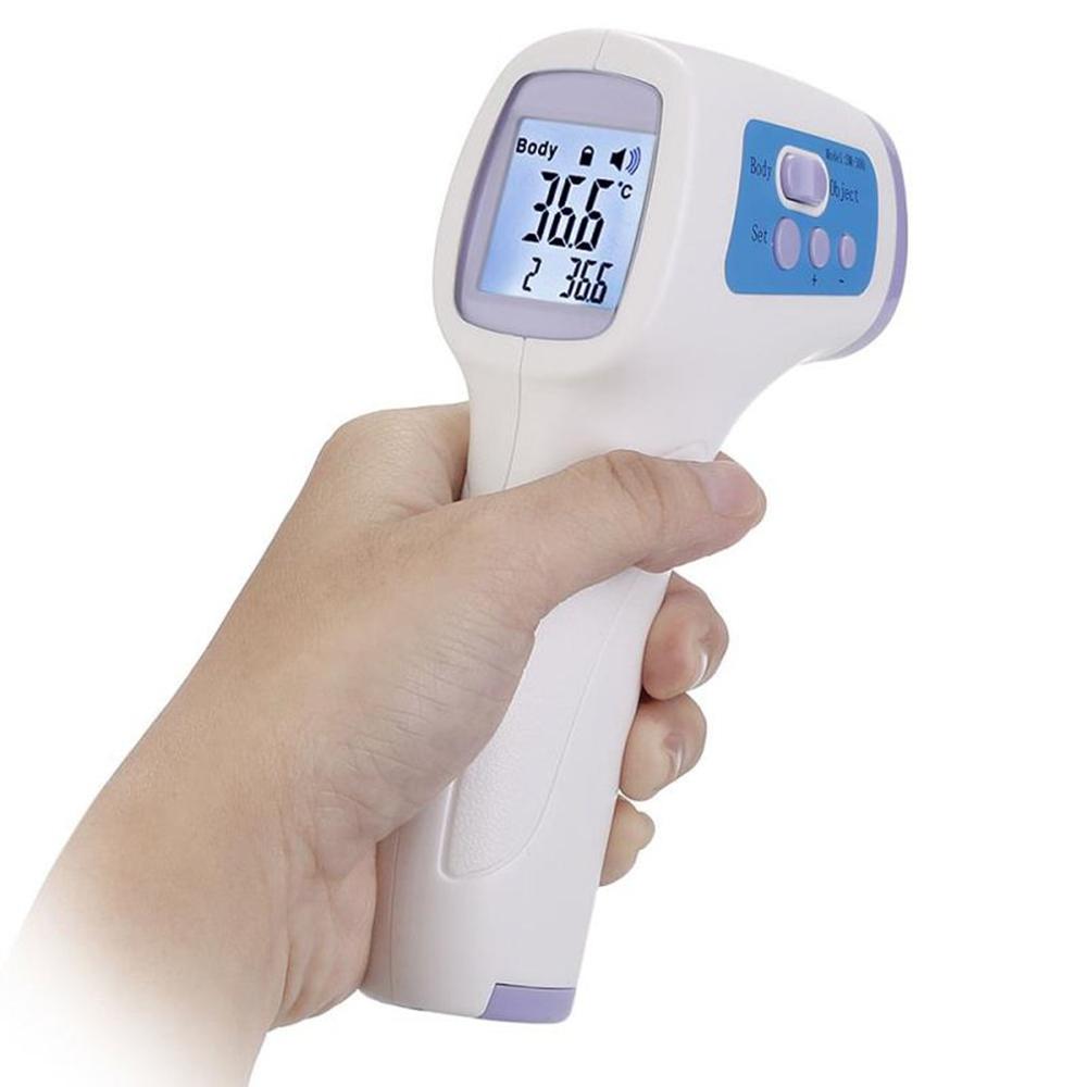 Digital lcd temperatur indendørs rummåler termometer hygrometer sensor fugtighed termometer infrarød digital termometro: Ck -t1501