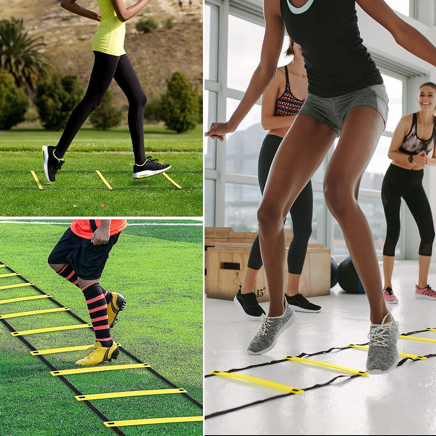 Flessibilità scaletta agilità cinturino in nylon scaletta da salto velocità allenamento fitness scala scala allenamento calcio scala energetica