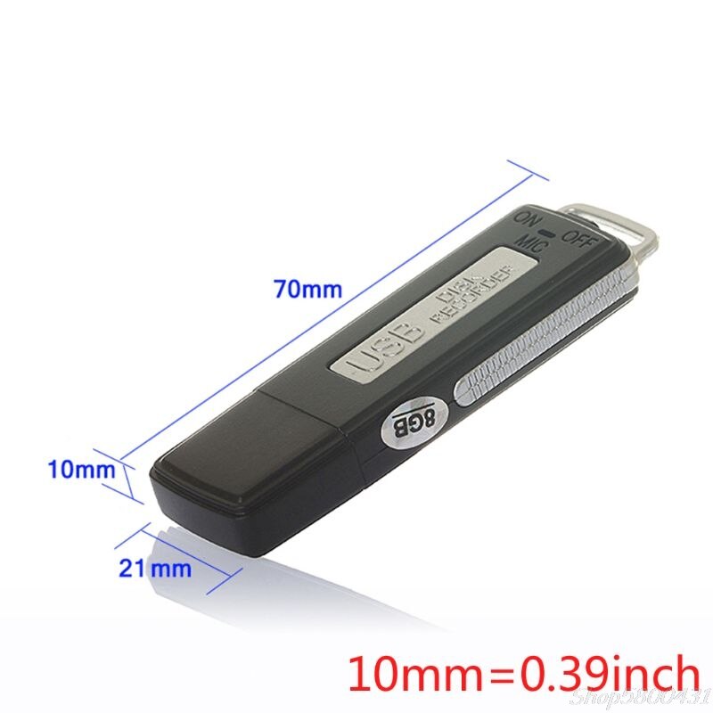 8Gb Oplaadbare Mini Usb Flash Drive Opname Dictaphone 70Hr Digitale Voice Recorder Draagbare O09 20