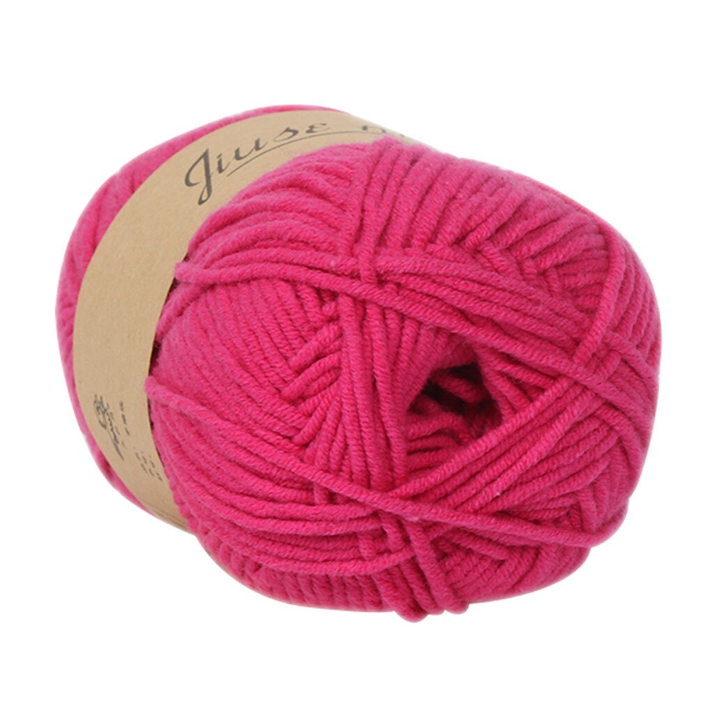 Fil de laine 5 brins de lait et de coton colorés | Bricolage, laine, coton doux, doux, écharpe Crochet épaisse poupée bébé: O
