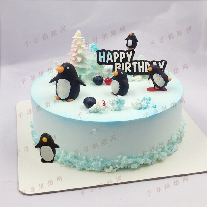 Moule bricolage à chocolat pingouin 3D | Décoration de gâteau, Fondant Dessert pâtisserie savon fait main résine de bougie Silicone