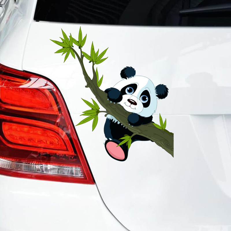 Auto Stickers Panda is klimmen de Boom auto styling decals Motorfiets Auto deur raam Accessoires auto-styling decals