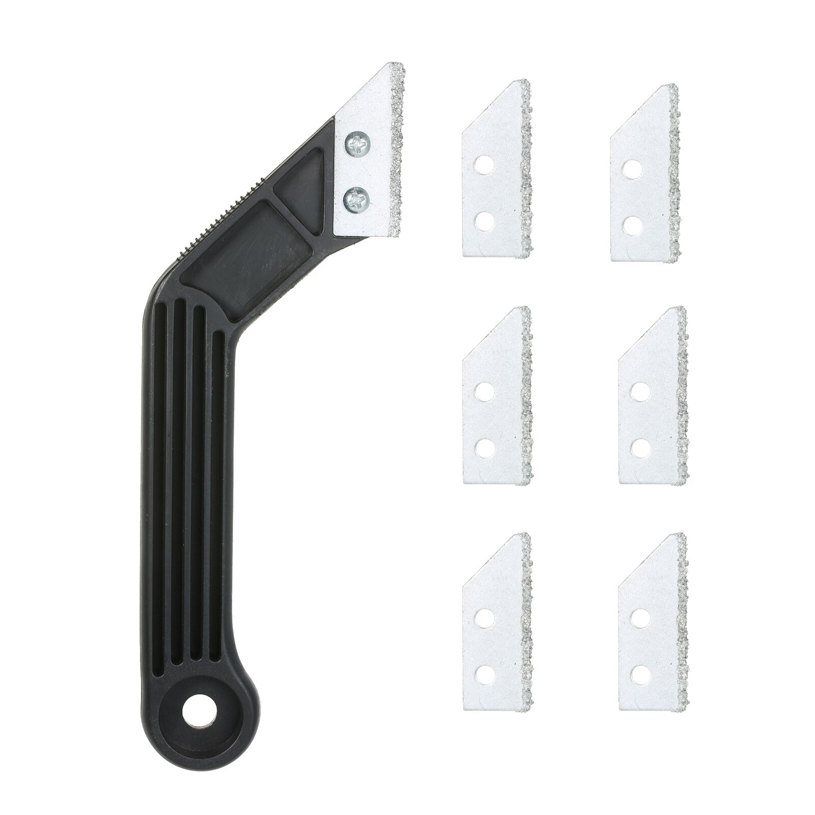 Tile Grout Remover Angled Tile Grout Saw for Quick Grout Removal Tile Cleaning 5.7in: 8in with 5 Blades