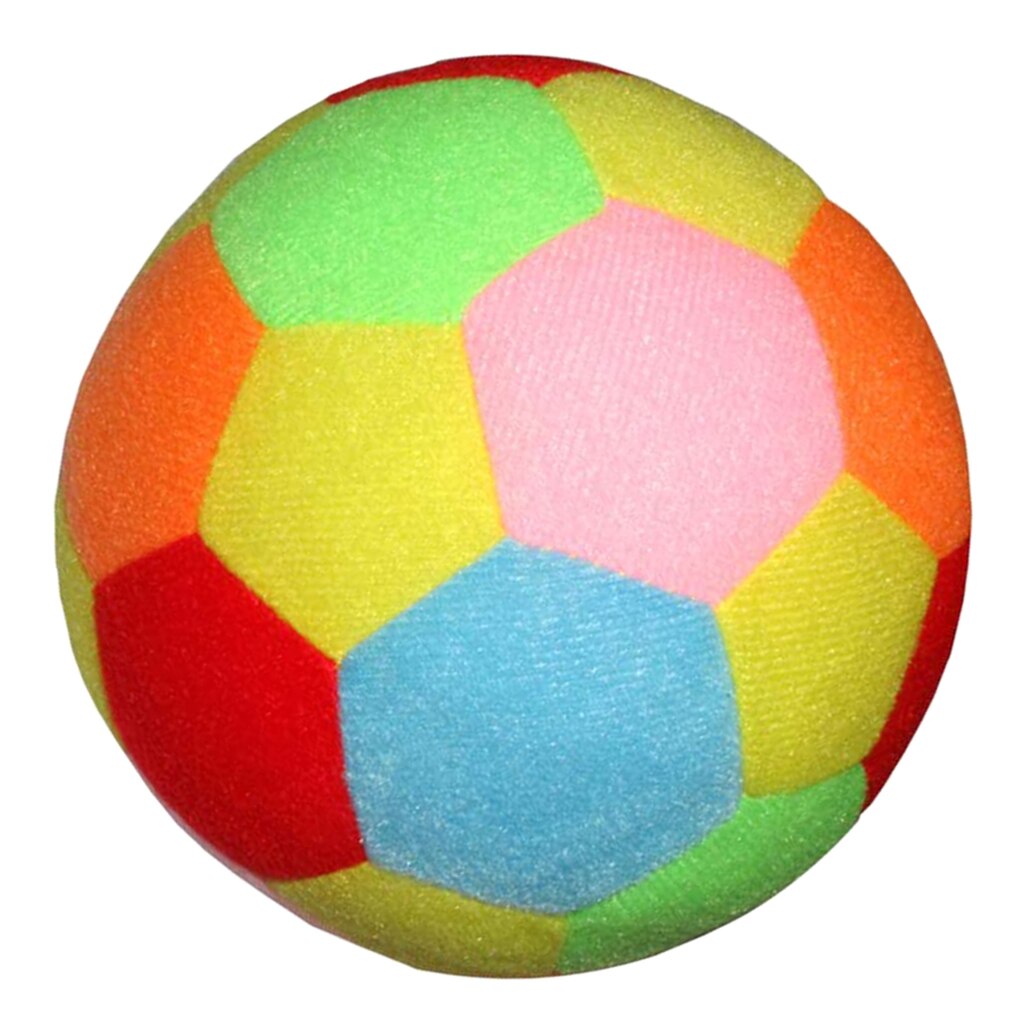 Soft Sports Soccer Ball Football Rattle Toy Indoor Outdoor Toys 17cm