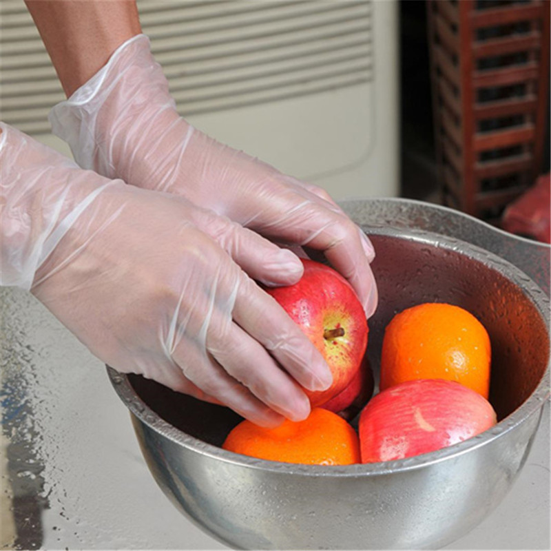 Guantes de plástico para comida, accesorios de cocina multiusos, respetuosos con el medio ambiente, para barbacoa, frutas y verduras, 10 pares