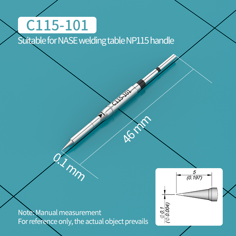 C115 Soldering Iron Tip C115-105/125/117/113/114/112/109/127/101/110/120/107 for JBC Soldering Station Precision Repair SMD PCB: RED