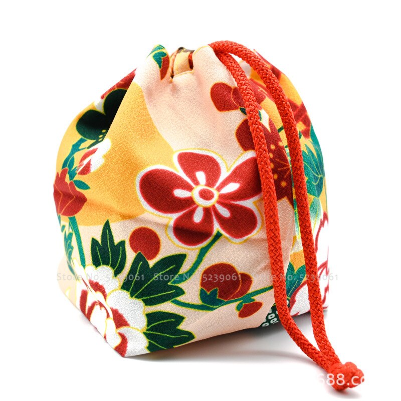 15 farben Japanischen Kimono Kawaii Geldbörse Blumen- Sakura Gedruckt Strahl Tote Tasche Tasche Frauen Yukata Paket Hochzeit Partei Taschen: 1