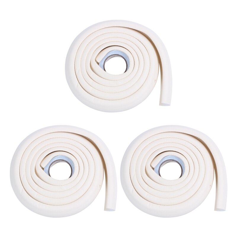 3Pcs 2M Protection Table Guard Strip Baby Safety Glass Edge Furniture Horror Crash Bar Corner Foam Bumper Collision: Default Title