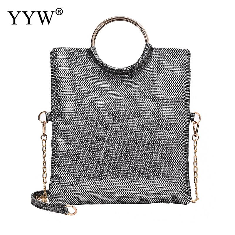 Luxury Handbags Women Tote Bags Grey Crossbody Bags For Women Large Capacity Black Foldable With Chain: light grey