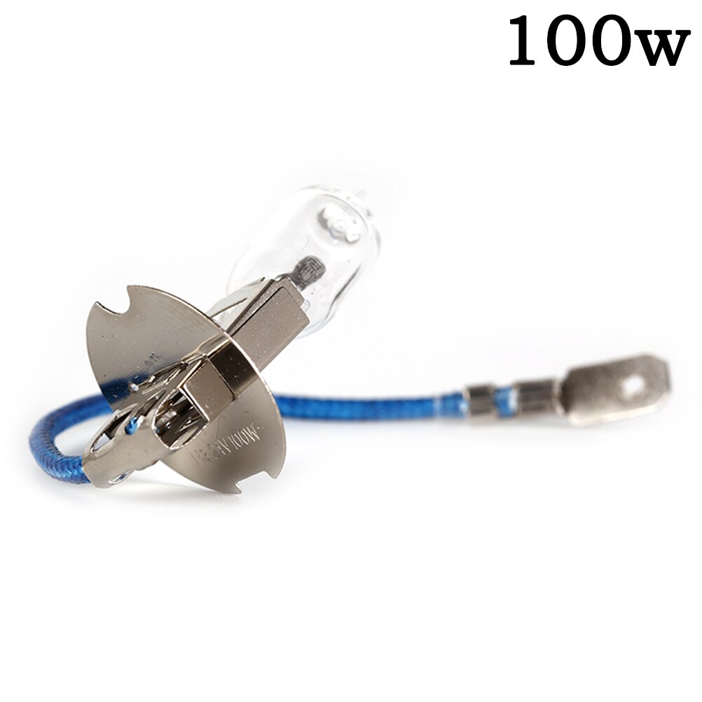 Bombillas halógenas H3 de 35W, 55W, 70W, 100W y 12V, 2 unidades por lote, bombilla halógena de tungsteno con Cable, máquina de trabajo herramienta: 100W