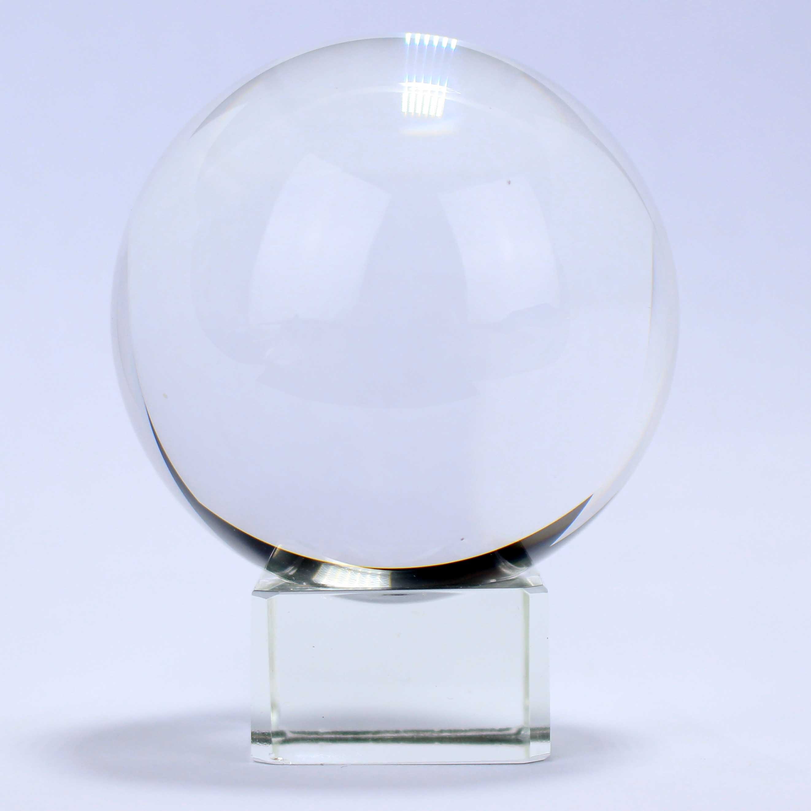 60/70/80Mm Crystal Ball Fotografie Fengshui Magic Glas Bal Home Decor Glas Sphere Bola De Cristal: 80mm / crystal base