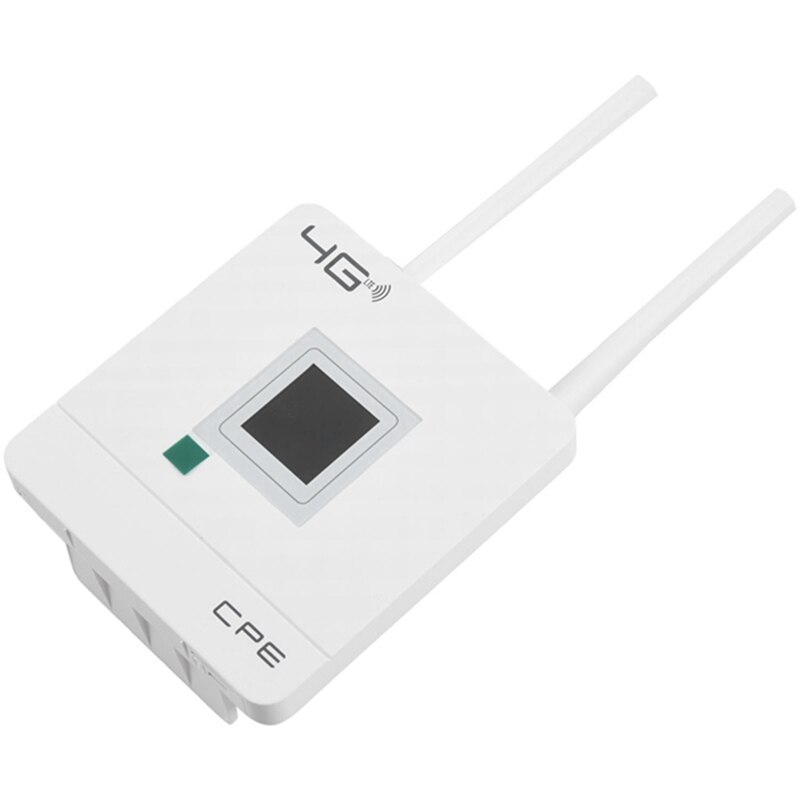 Wireless CPE 4G Wifi Router Portable Gateway FDD TDD LTE WCDMA GSM External Antennas SIM Card Slot WAN/LAN Port EU Plug