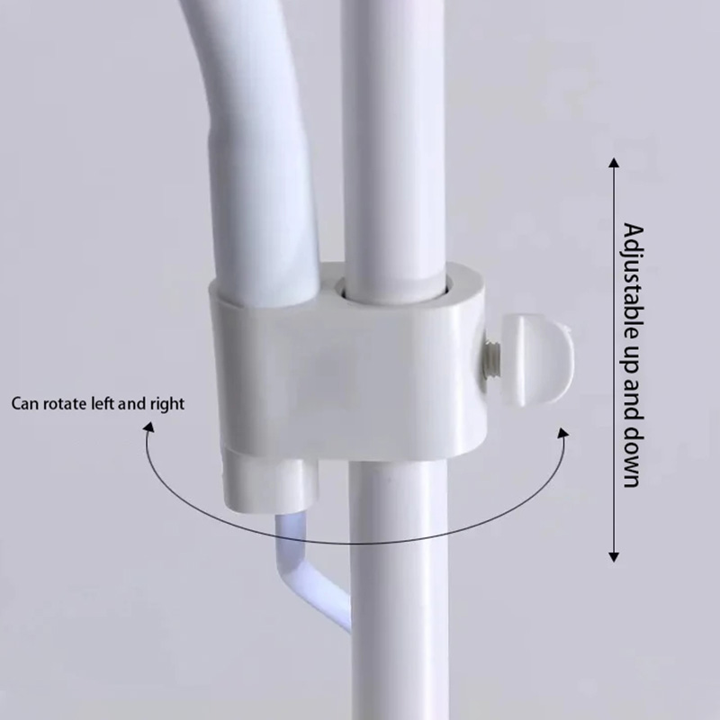 Gulvlampe med jernmaling,  e27 skruer, justerbar retning, tre farvetemperaturer, soveværelses-led-lys, 220v stk.