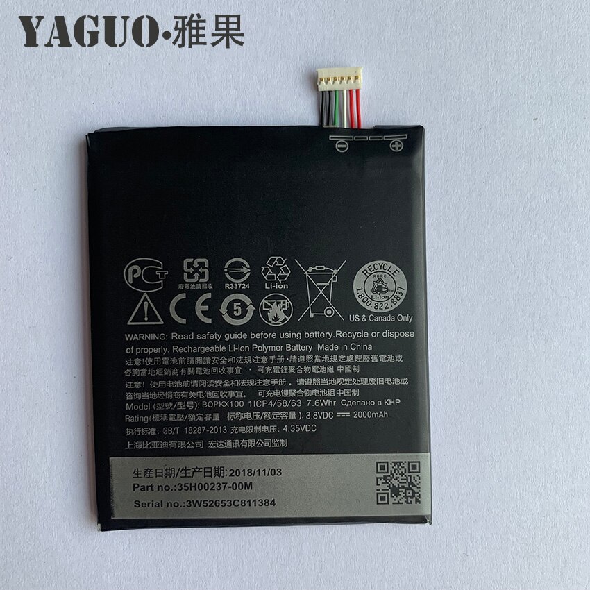 100% Original BOPKX100 2000mAh Battery For HTC Desire 626 D626W D626T 626G 626S D262W D262D A32 Cellphone Bateria